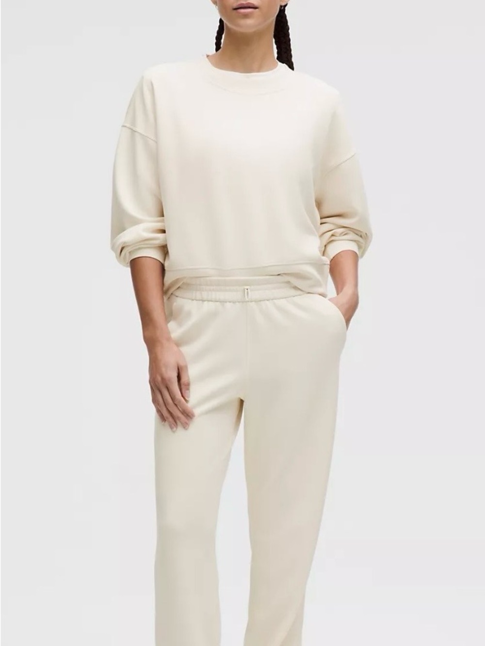 Lulu lemon Softstream Cropped Crew Sweater and High Rise Pant